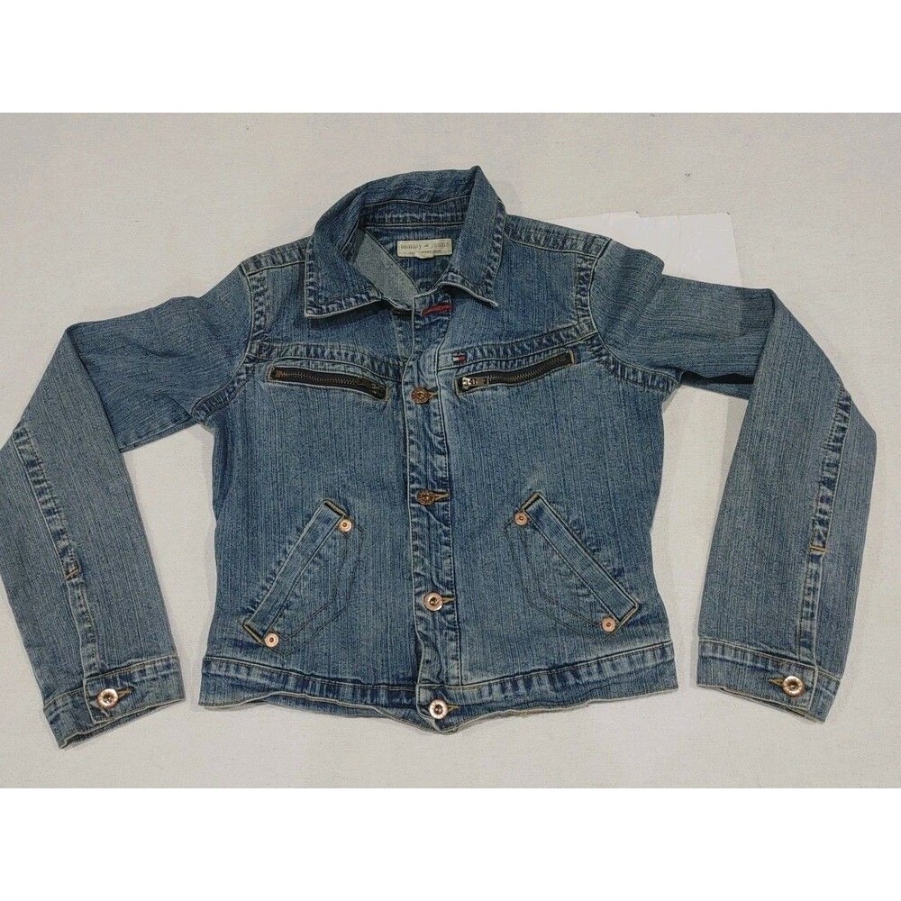 Tommy Hilfiger Girl's Denim Jean Jacket - Size Medium - Picture 1 of 6